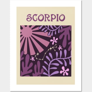 Abstract Scorpio Zodiac Posters and Art